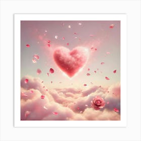 Heart In The Sky 1 Art Print