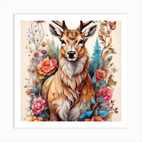 Beautiful goat Art Print