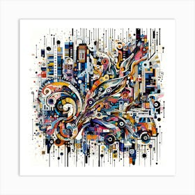 Transport Of Colors Street  Art Print