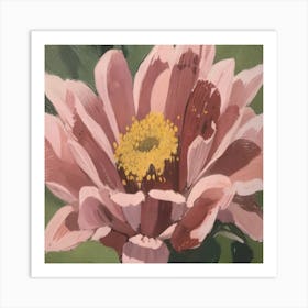 Pink Zinnia Art Print