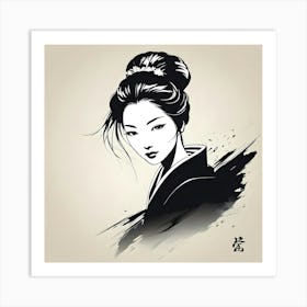 Geisha Art Print