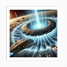 Gravitational Shield Converted Art Print