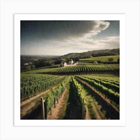 Vineyards In New Zealand Art Print