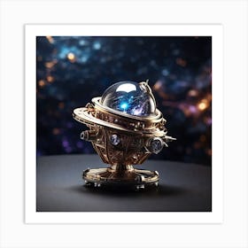 Space Globe Art Print