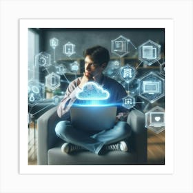 Cloud Computing Stock Photos & Royalty-Free Footage Art Print