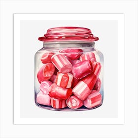 Candies In A Jar Art Print