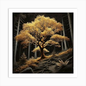 Tree In The Forest 26 Art Print