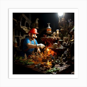 Mario Bros 13 Art Print