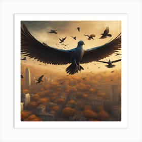 Bird In Flight 7 Art Print