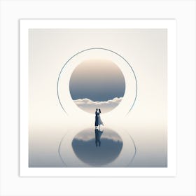 Couple In A Circle Art Print