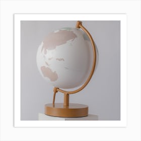 Globe Lamp Art Print