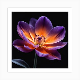 Purple Tulip Art Print