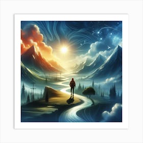 Landscape Painting 3 Art Print