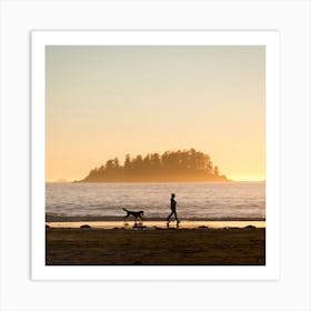 Sunset On The Beach Art Print