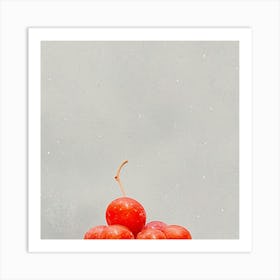 Cherries On Ice Art Print