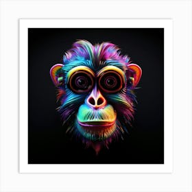 Monkey Head 1 Art Print