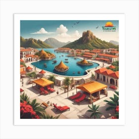 Mediterranean Resort Art Print