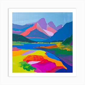 Colourful Abstract Nahuel Huapi National Park Argentina 1 Art Print