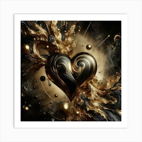 Heart Of Gold 4 Art Print