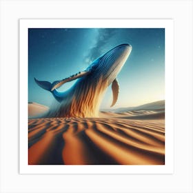 Whale In The Desert Art Print