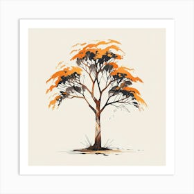 Acacia tree Art Print
