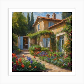 French Country Garden Art Print