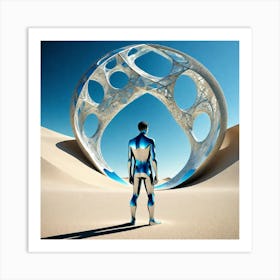 Futuristic Man Art Print