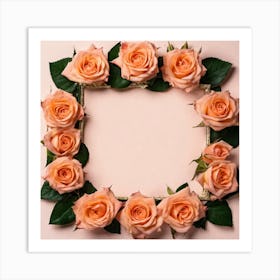 Frame Of Roses 4 Art Print