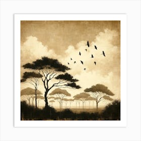 Savannah Canvas Art Art Print