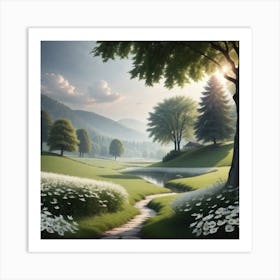 Path In The Woods 8 Art Print