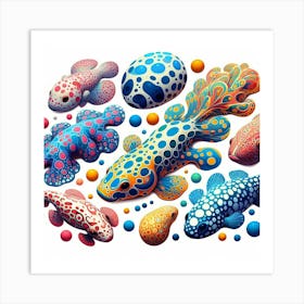 Rare colorful fish Art Print