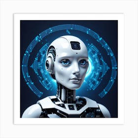 Cyborg Woman 7 Art Print