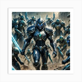 Group Of Alien Warriors Art Print