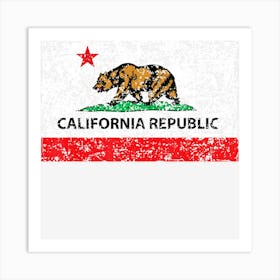 California Republic Cali Flag Socal Norcal Cencal T Art Print