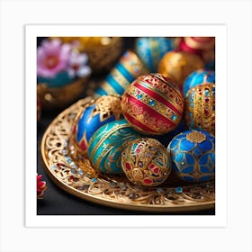 Easter Eggs Art Print