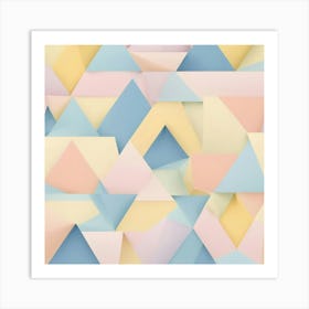 Abstract Triangles 4 Art Print