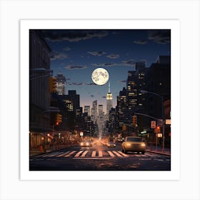 City At Night Art Print