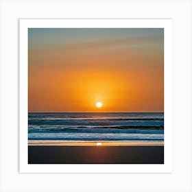 Sunset On The Beach 2 Art Print