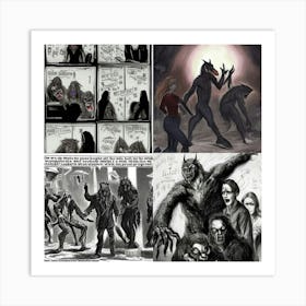 Werewolf Capture Art Print