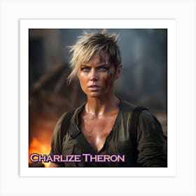 Charlize Theron 3 Art Print