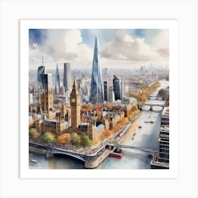 London Skyline 1 Art Print