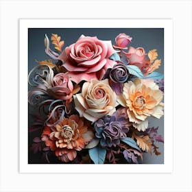 Bouquet Of Flowers 9 Art Print