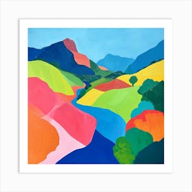 Colourful Abstract Durmitor National Park Montenegro 4 Art Print