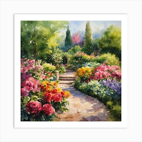 Garden Path Art Print