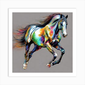 Colorful Horse Art Print