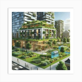 Green City Art Print