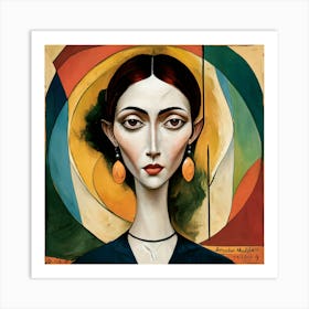 Contemporary Artwork Inspired By Amedeo Modigliani 3 Art Print