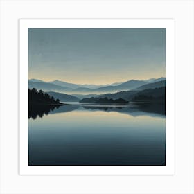 Reflections In A Lake Art Print