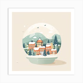 Abisko Sweden Snowglobe Art Print