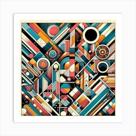 Abstract Geometric Pattern 1 Art Print